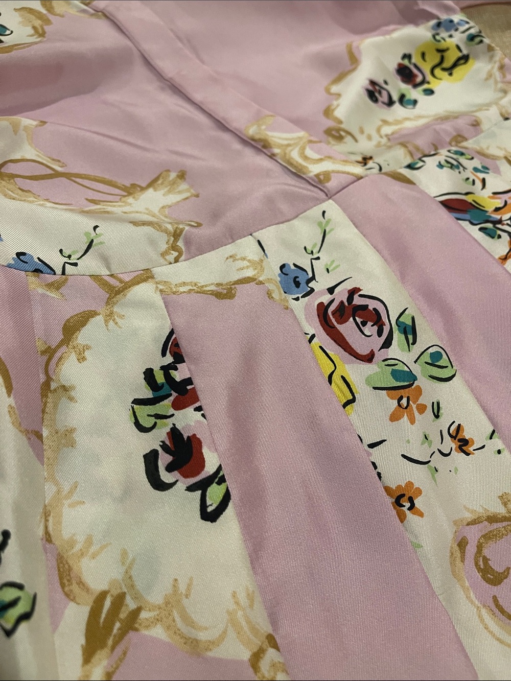 Tory Burch Silk Midi Dress In Pink Porcelain Floral - Picture 3 of 6